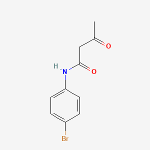 Chemical structure of N-(4-Bromophenyl)-3-oxobutanamide