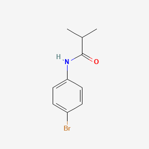 Chemical structure of N-(4-bromophenyl)-2-methylpropanamide