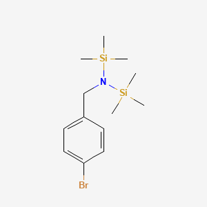 Chemical structure of N-(4-Bromobenzyl)-1,1,1-trimethyl-N-(trimethylsilyl)silanamine