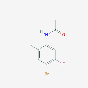 Chemical structure of N-(4-Bromo-5-Fluoro-2-Methylphenyl)Acetamide