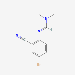 Chemical structure of N'-(4-Bromo-2-cyanophenyl)-N,N-dimethylformamidine