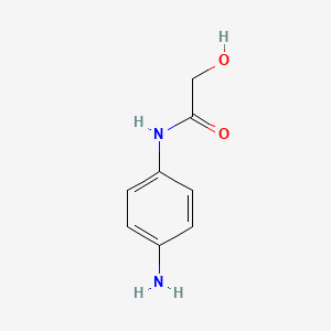 Chemical structure of N-(4-Aminophenyl)-2-hydroxyacetamide