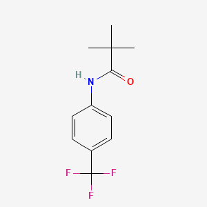 Chemical structure of N-(4-(Trifluoromethyl)phenyl)pivalamide