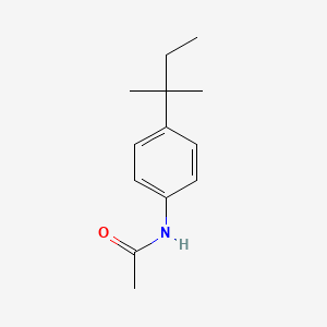 Chemical structure of N-(4-(Tert-pentyl)phenyl)acetamide