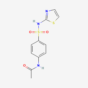 Chemical structure of Acetylsulfathiazole