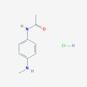 Chemical structure of N-(4-(Methylamino)phenyl)acetamide hydrochloride