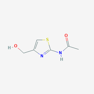 Chemical structure of N-(4-(Hydroxymethyl)thiazol-2-yl)acetamide