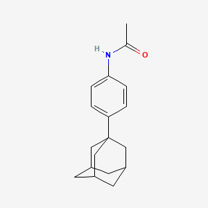 Chemical structure of N-[4-(1-Adamantyl)phenyl]acetamide