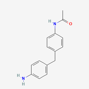 Chemical structure of N-(4-(4-Aminobenzyl)phenyl)acetamide