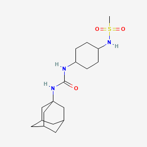 Chemical structure of N-(4-(3-(Adamantan-1-yl)ureido)cyclohexyl)methanesulfonamide