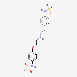 Chemical structure of N-(4-(2-((4-(Methylsulfonamido)phenethyl)amino)ethoxy)phenyl)methanesulfonamide