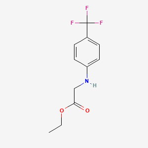 Chemical structure of N-(4-(1,1-difluoro-2-hydroxyethyl)-5-fluoro-2-methylphenyl)acetamide