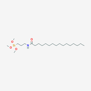 Chemical structure of N-(3-Trimethoxysilylpropyl)Palmitamide
