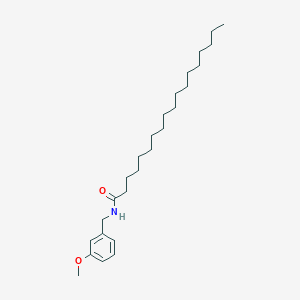 Chemical structure of N-(3-methoxybenzyl)-octadecanamide