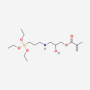 Chemical structure of N-(3-METHACRYLOXY-2-HYDROXYPROPYL)-3-AMINOPROPYLTRIETHOXYSILANE