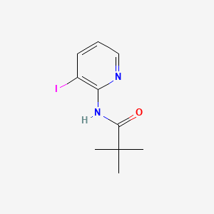 Chemical structure of N-(3-Iodopyridin-2-yl)pivalamide