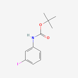 Chemical structure of tert-Butyl (3-iodophenyl)carbamate