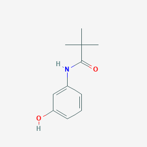 Chemical structure of N-(3-Hydroxyphenyl)pivalamide