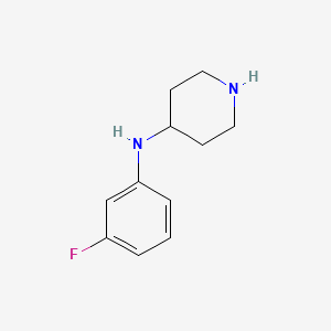 Chemical structure of N-(3-Fluorophenyl)piperidin-4-aMine