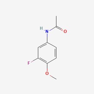 Chemical structure of N-(3-Fluoro-4-methoxyphenyl)acetamide