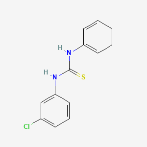 Chemical structure of 1-(3-Chlorophenyl)-3-phenylthiourea