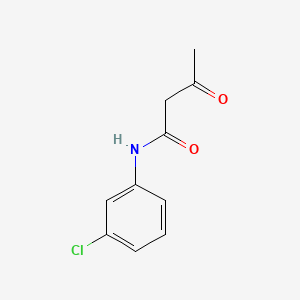 Chemical structure of N-(3-Chlorophenyl)-3-oxobutyramide