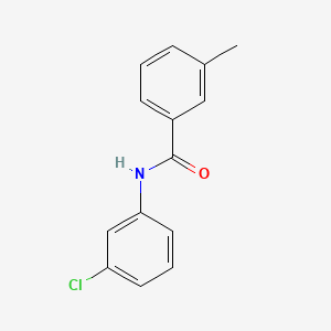 Chemical structure of 3'-Chloro-M-toluanilide