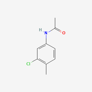 Chemical structure of 3-Chloro-4-acetotoluidide