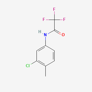 Chemical structure of N-(3-Chloro-4-methylphenyl)-2,2,2-trifluoroacetamide