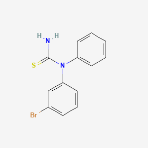 Chemical structure of N-(3-bromophenyl)-N'-phenylthiourea