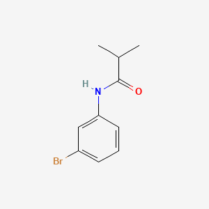 Chemical structure of N-(3-bromophenyl)-2-methylpropanamide
