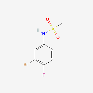 Chemical structure of N-(3-Bromo-4-fluorophenyl)methanesulfonamide