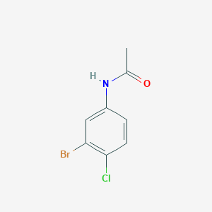 Chemical structure of N-(3-Bromo-4-chlorophenyl)acetamide