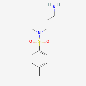 Chemical structure of N-(3-aminopropyl)-N-ethyl-4-methylbenzenesulfonamide