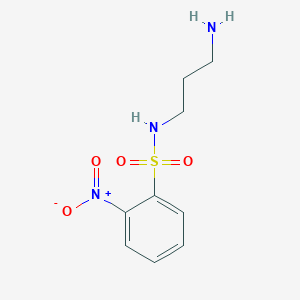 Chemical structure of N-(3-Aminopropyl)-2-nitrobenzenesulfonamide