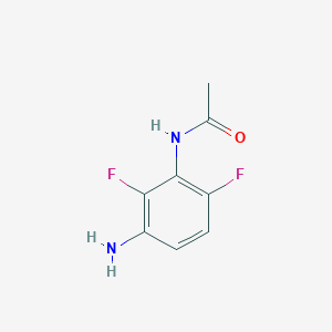 Chemical structure of N-(3-Amino-2,6-difluorophenyl)acetamide
