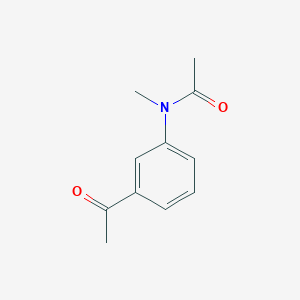 Chemical structure of N-(3-Acetylphenyl)-N-methylacetamide