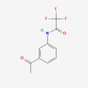 Chemical structure of Acetanilide, 3'-acetyl-2,2,2-trifluoro-