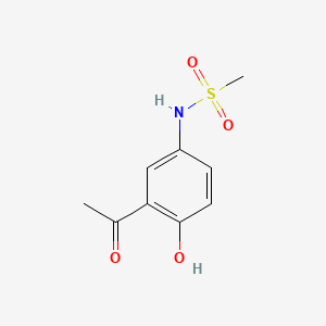 Chemical structure of N-(3-Acetyl-4-hydroxyphenyl)methanesulfonamide