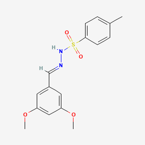 Chemical structure of N-(3,5-dimethoxybenzylidene)-4-methylbenzenesulfonohydrazide