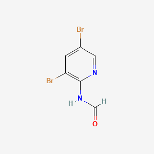 Chemical structure of N-(3,5-Dibromopyridin-2-yl)formamide