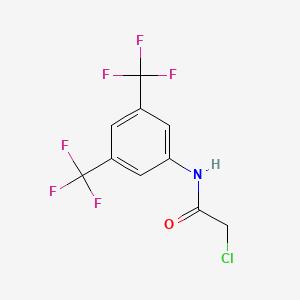 Chemical structure of N-(3,5-Bis(trifluoromethyl)phenyl)-2-chloroacetamide