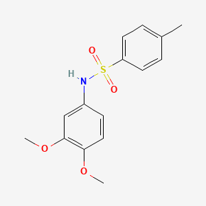 Chemical structure of N-(3,4-Dimethoxyphenyl)-4-methylbenzenesulfonamide