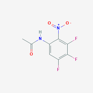 Chemical structure of N-(3,4,5-Trifluoro-2-nitrophenyl)acetamide