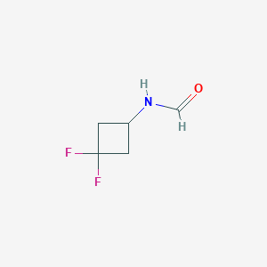 Chemical structure of N-(3,3-Difluorocyclobutyl)formamide
