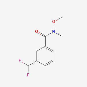 Chemical structure of N-(3-(Difluoromethyl)phenyl)-N,O-dimethylhydroxylamine