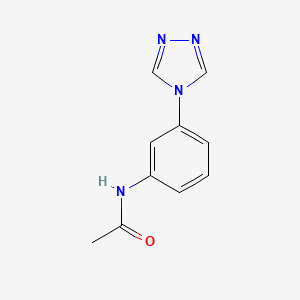 Chemical structure of N-(3-(4H-1,2,4-Triazol-4-yl)phenyl)acetamide
