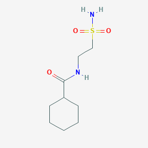 Chemical structure of N-(2-Sulfamoylethyl)cyclohexanecarboxamide