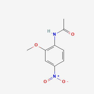 Chemical structure of 2-Acetylamino-5-nitroanisole