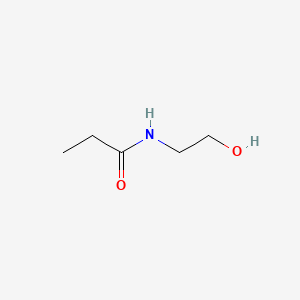 Chemical structure of Propionylaminoethanol